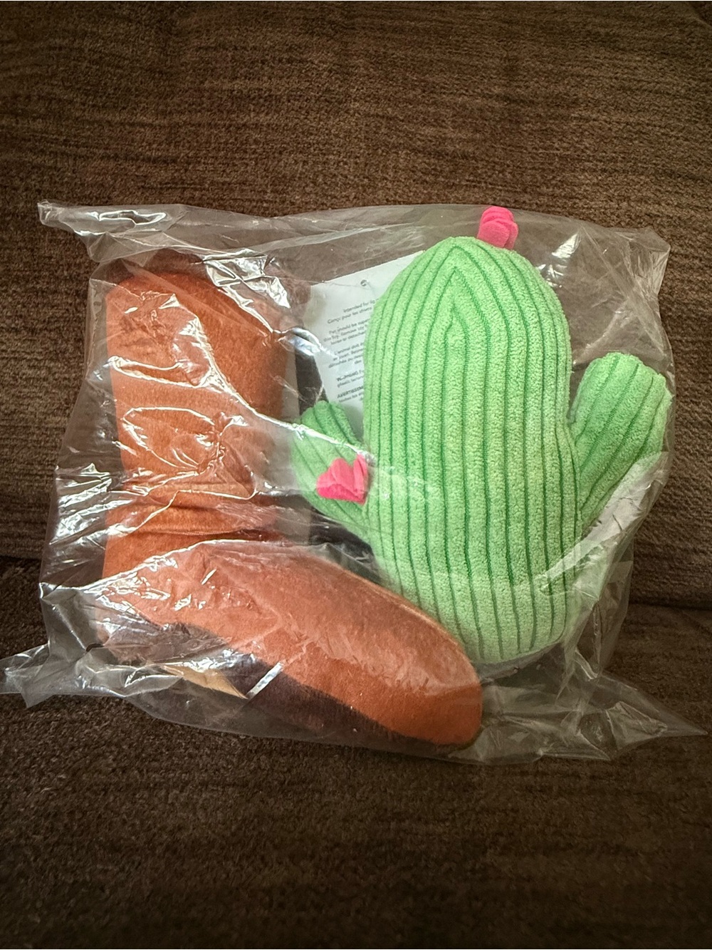 Dog Toys cactus, and cowboy boot Small/Medium dog toys, Squeaky Toys - Picture 2 of 2